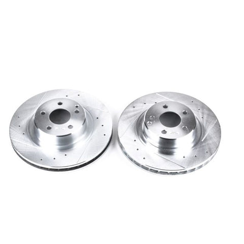 Power Stop 99-03 Mercedes-Benz CL500 Front Evolution Drilled & Slotted Rotors - Pair - EBR650XPR