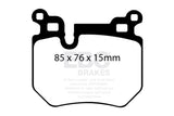 EBC 08-10 BMW 135 3.0 Twin Turbo Yellowstuff Rear Brake Pads - DP41996R