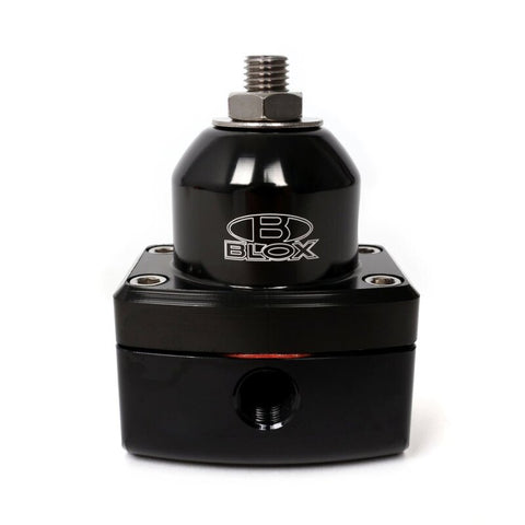 BLOX Racing 2-Port Design Black/Black Adjustable Fuel Pressure Regulator - BXFU-00410-BKB