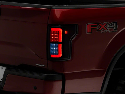 Raxiom 15-17 Ford F-150 Axial Series LED Tail Lights- Blk Housing (Smoked Lens) - T569481