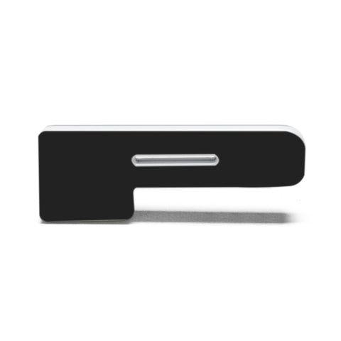 ORACLE Lighting Universal Illuminated LED Letter Badges - Matte Blk Surface Finish - P - 3141-P-001