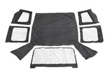 Rampage 1988-1995 Jeep Wrangler(YJ) OEM Replacement Top - Black Denim - 99615