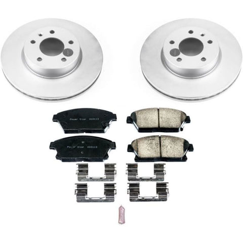 Power Stop 13-18 Cadillac ATS Front Z17 Evolution Geomet Coated Brake Kit - CRK6386