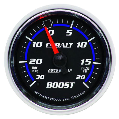 Autometer Cobalt 52mm 20psi mechanical Boost Gauge - 6107
