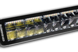 Go Rhino Xplor Blackout Combo Series Dbl Row LED Light Bar w/Amber (Side/Track Mount) 32in. - Blk - 753003012CDS