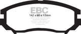 EBC 04-06 Hyundai Tiburon 2.7 6 speed Yellowstuff Front Brake Pads - DP41755R