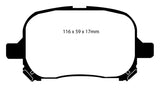 EBC 99-01 Lexus RX300 3.0 2WD Greenstuff Front Brake Pads - DP61133