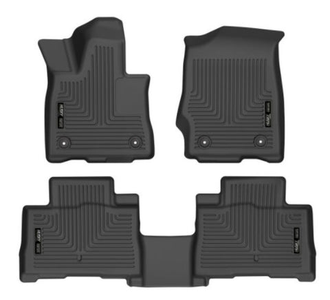 Husky Liners 20-21 Lincoln Aviator w 2nd Row Bench/Buckets Weatherbeater Front/2nd Seat Liners - BLK - 99331