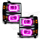 Oracle Chevy Silverado 14-15 Halo Kit Projector Style - ColorSHIFT w/ 2.0 Controller - 2386-333