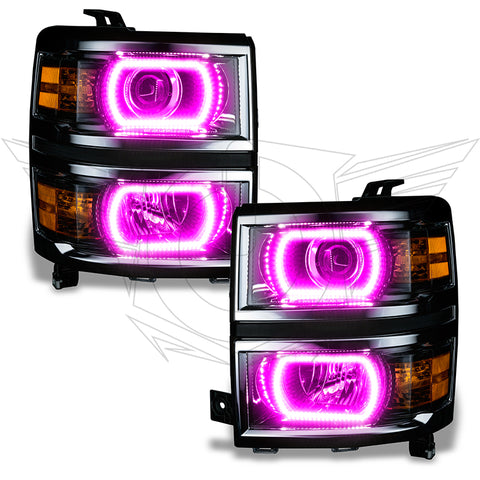 Oracle Chevy Silverado 14-15 Halo Kit Projector Style - ColorSHIFT w/ 2.0 Controller - 2386-333