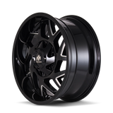 Mayhem 8106 Hatchet 20x10 / 6x135 BP / -19mm Offset / 106mm Hub Black w/ Milled Spokes Wheel - 8106-2137BM