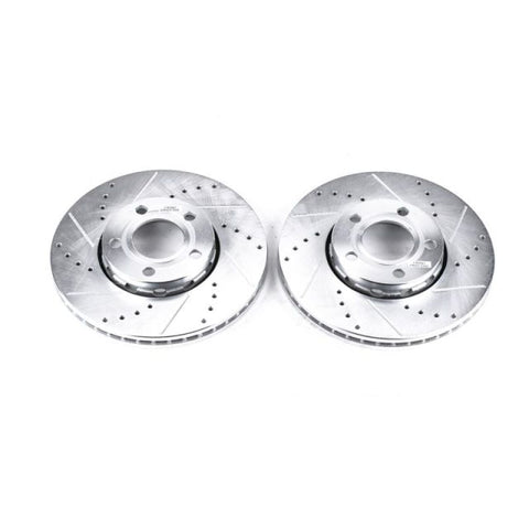Power Stop 96-04 Audi A4 Front Evolution Drilled & Slotted Rotors - Pair - EBR430XPR