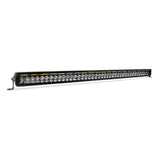 Go Rhino Xplor Blackout Combo Series Dbl Row LED Light Bar w/Amber (Side/Track Mount) 40in. - Blk - 754004012CDS