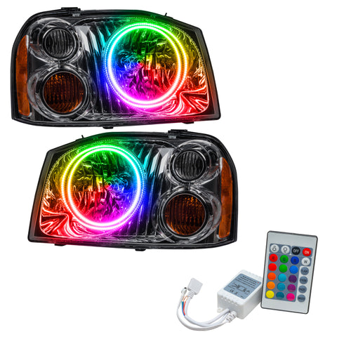 Oracle 01-04 Nissan Frontier SMD HL - Dual Halo - ColorSHIFT w/ Simple Controller - 7178-504