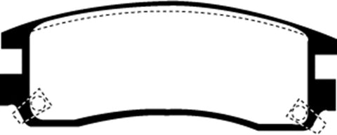 EBC 94-95 Buick Regal 3.1 Yellowstuff Rear Brake Pads - DP41609R