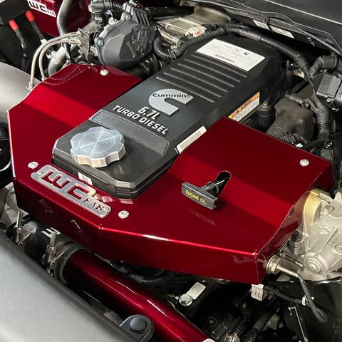 Wehrli 10-23 Cummins Fabricated Aluminum Engine Cover - Candy Teal - WCF100730-CT