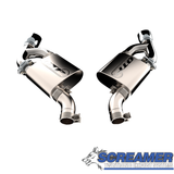 QTP 16-18 Chevrolet Camaro SS 6.2L 304SS Screamer Axle Back Exhaust w/4.5in Dual Tips - 400116