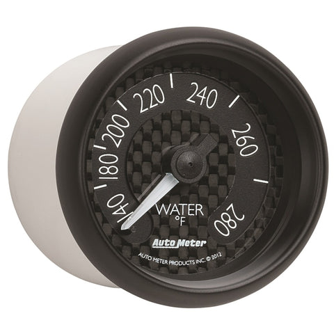 Autometer GT Series 52mm Mechanical 140-280 Deg F Water Temperature Gauge - 8031