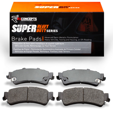 R1 99-11 GMC Sierra 1500 2WD (Excl Heavy Duty & Limited) Rear Super Duty Brake Pads - 2214-0792-00