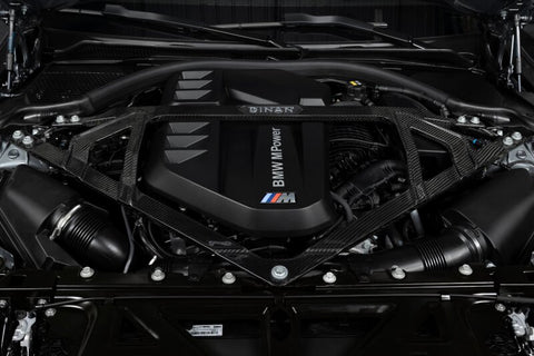 Dinan 21-27 BMW M2/M3/M4 (G80/G82/G83/G87) Gloss Carbon Fiber Strut Tower Brace - Front - D180-0015