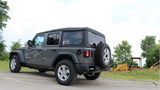 Corsa 18+ Jeep Wrangler JL 2.5in Dual Rear Turn Down Exit Black Touring Axle-Back Exhaust - 21015BLK