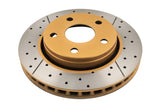 DBA 07-17 Jeep Wrangler Front Drilled & Slotted Street Series X-Gold Rotor - 2536X