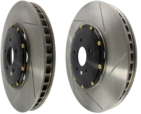 StopTech 09-11 Nissan GT-R Front Slotted Bare Iron 380x34mm Aero-Rotor Kit Pair - 81.658.9911