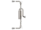 aFe 19-22 Mazda 3 L4 2.5L Takeda 3in to 2-1/2in 304 Stainless Steel Axle-Back Exhaust w/Polished Tip - 49-37023-P
