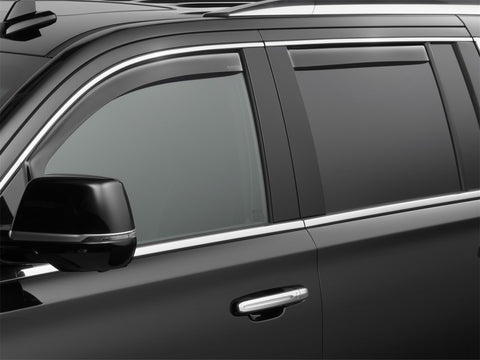 WeatherTech 2015+ Chevrolet Suburban Front and Rear Side Window Deflectors - Dark Smoke - 84750