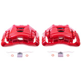 Power Stop 05-09 Audi A4 Front Red Calipers w/Brackets - Pair - S3246