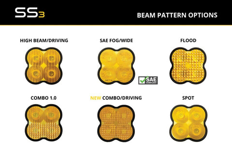 Diode Dynamics SS3 Lens PC Combo - Yellow - DD6717