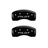 MGP 4 Caliper Covers Engraved Front Honda Engraved Rear Pilot/2016 Black finish silver ch - 20213SPILBK