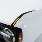 Putco 22-24 Ford Bronco Luminix DRL LED Light Hood Limb Riser (Factory Hood Side Hinge Replacements) - 50001