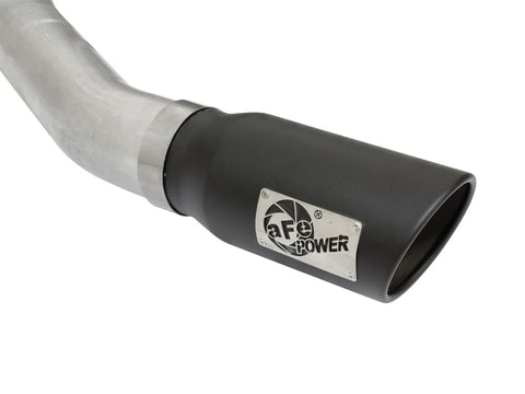 aFe Atlas Exhausts 4in Cat-Back Aluminized Steel Exhaust Sys 2015 Ford F-150 V6 3.5L (tt) Black Tip - 49-03069-B