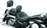 Mustang 03-08 Kawasaki Vulcan 1600 Classic,05-08 Nomad Tour 2PC Seat w/Driver Backrest Studs - Black - 79350