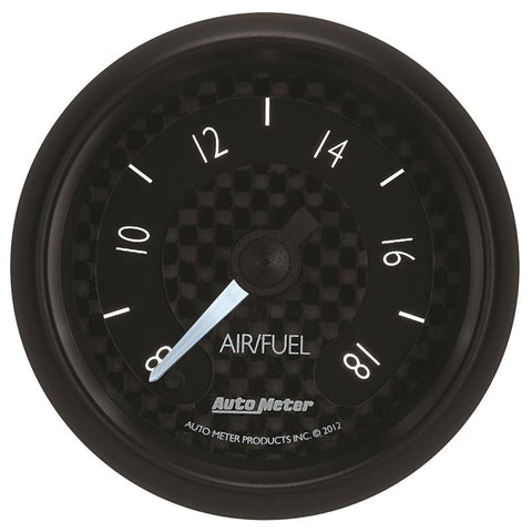 Autometer GT Series 52mm Full Sweep Electronic 8:1-18:1 AFR Wideband Air/Fuel Ratio Analog - 8070
