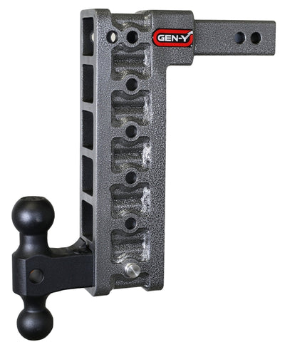 Gen-Y Mega Duty 2in Shank 12.5in Drop 16K Hitch w/GH-051 Dual-Ball - GH-516