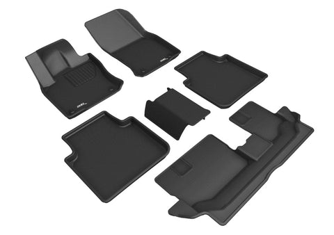 3D MAXpider 18-24 Volkswagen Tiguan 7-Seats Kagu Black R1 R2 R3 - L1VW10701509
