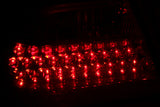 ANZO 1996-2002 Mercedes Benz E Class W210 LED Taillights Red/Clear - 321114
