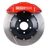 StopTech 08-10 Porsche Cayman S BBK Front ST-60 Red Calipers 355x32 Slotted Rotors - 83.788.6700.71