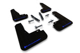 Rally Armor 22-23 Kia EV6 Black UR Mud Flap Blue Logo - MF91-UR-BLK-BL