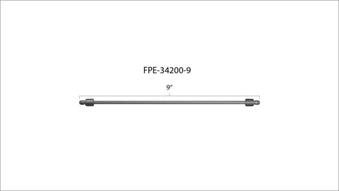 Fleece Performance 9in High Pressure Fuel Line (8mm x 3.5mm Line M14x1.5 Nuts) - FPE-34200-9