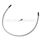NAMZ Oil Sendin Harness Cover (SS Braided & Clear Coated - Stock Length) - NOSSH-1801