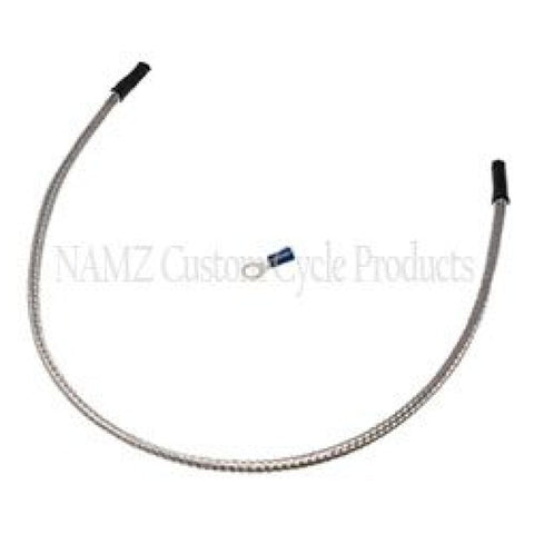 NAMZ Oil Sendin Harness Cover (SS Braided & Clear Coated - Stock Length) - NOSSH-1801