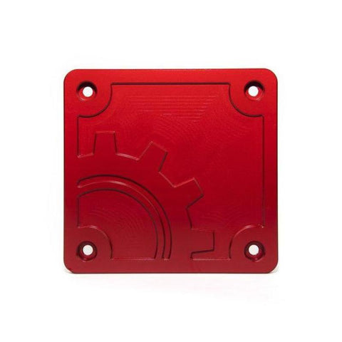BuiltRight Industries 2020 Jeep Gladiator Bed Plug Plate Cover (Alum) - Red - 110016
