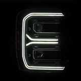 AlphaRex 23-26 Ford F-250 SD LUXX LED Proj Headlights Blk w/Activ Light/Seq Signal/Switchback - 880909