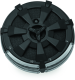 Kuryakyn Alley Cat Fuel & Battery Gauge Gloss Black - 7383