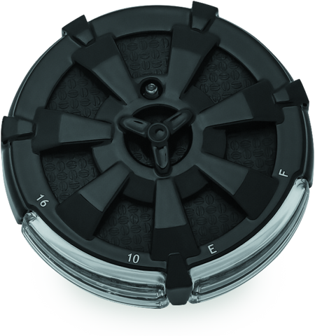 Kuryakyn Alley Cat Fuel & Battery Gauge Gloss Black - 7383