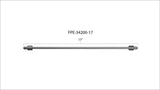 Fleece Performance 17in High Pressure Fuel Line (8mm x 3.5mm Line, M14x1.5 Nuts) - FPE-34200-17