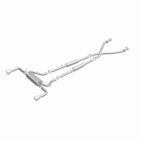 MagnaFlow 14 Infiniti Q50 V6 3.7L Cat-Back Polished Stainless Tips Dual Split Rear Exit Exhaust - 15310